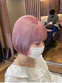モーヴピンク☆20代30代40代大人かわいい前下がり丸みボブ