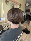 ハイトーンでも◎丸みショートボブ