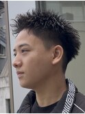 福岡大名メンズパーマスパイキーショートスパイキーパーマ30代