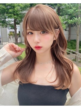 アフロート トウキョウ(AFLOAT TOKYO) 大人可愛い小顔前髪顔まわりレイヤーカットセミロング