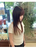 ブリーチ無しセクションカラーChoral orange
