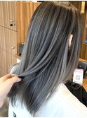 シルバー バレイヤージュ