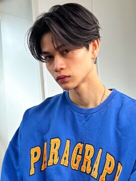 ポーチバイハニー オモテサンドウ(PORCH by HONEY omotesando) ナチュラルセンターパート/センターパートショート/黒髪3