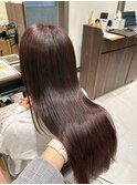 初めての暖色カラーにピンクブラウン