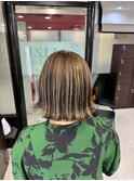 白髪ぼかしハイライト
