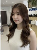 チオ(Chio) シースルーバング顔まわりレイヤーロング