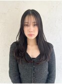 顔周りレイヤーカットワンホンレイヤーミルクブラウンg25