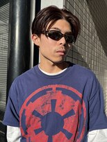 サンアタゴノット(san.atagonot) センターパート×ブラウンカラー