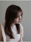 ナチュラルレイヤー×グレージュ