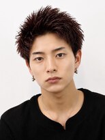 ザサードヘアー 船橋(THE 3rd HAIR) ジェットスパイキーショート×ワインレッド
