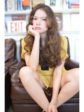 シエナ 渋谷(Siena) siena 外国人風カーリーカールxアイスオレンジブラウン