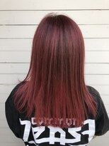 リミックス ヘアー(RE MIX HAIR)&nbsp;バレイヤージュ×ガーネットレッド