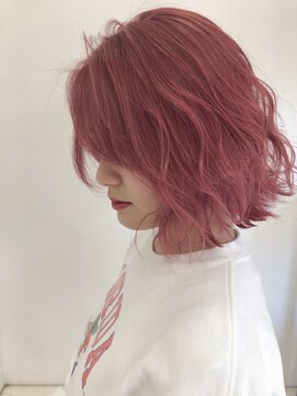 ジゼル(GiseL) 【GiseL】ペールピンク　ダブルカラー/ブリーチ/ピンクカラー