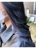 Black × Inner white lavender【stylist 大塚】