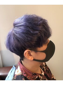 シアン(CYAN) 【パープルヘア/メンズマッシュ/紫ヘア】中野 れお