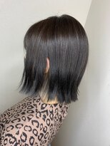 フロート 小阪店(float)&nbsp;インナーカラー_マロンベージュ Aラインボブ かきあげ