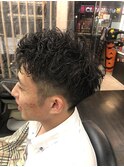 ツーブロック×パーマ