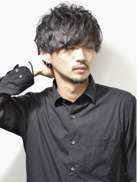 フランクスバーバーザスタンド(Frank’s barber the stand) スパイラル無造作癖毛風パーマショートマッシュ