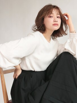 クーラ(Cura) 韓国風大人ニュアンスボブ・ミルクティーアッシュ