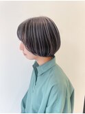 10代20代アンブレラカラーハイトーンミディアムボブ髪質改善