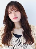 【haruka】大人っぽいゆるふわロングレイヤー/薄めバング