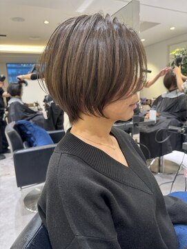 バンプ ギンザ(BUMP GINZA) くびれショート/マロンブラウン/大人ショートボブ／山口