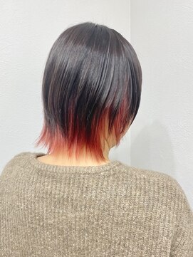 ランプ(Lamp) くびレイヤーグレーベージュニュアンスカラー白髪染め白髪ぼかし