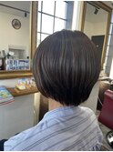 大人ショートボブ×ナチュラル　30代40代50代