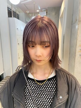 オルセン(OLSEN) lavender greige×face layerbob