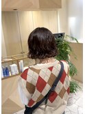 巻くのが難しいボブにはパーマをかけて楽に可愛く！