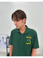 ウィル バイ ブラウン(Vir by Brown) メンズカット×センターパートハイライト