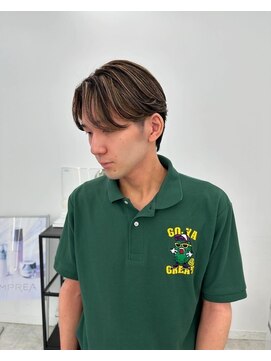 ウィル バイ ブラウン(Vir by Brown) メンズカット×センターパートハイライト