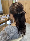 ハーフアップアレンジ