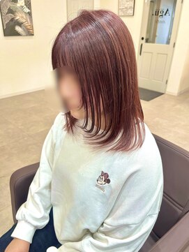 ソヨン 本厚木店(SOYON) ラベンダーピンク ミディアム×レイヤー 本厚木