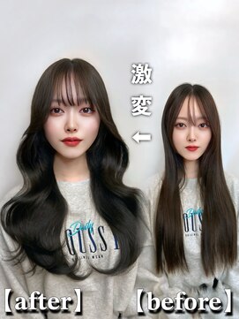 エトワ 新宿(ETOWA) 【韓国ヘア】before&after