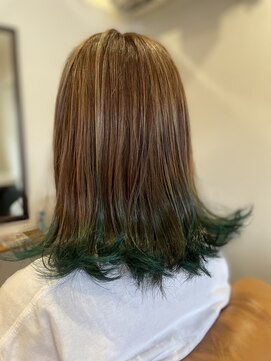 スノウ(snow) みどりな白髪ぼかしアンブレラ