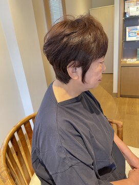 ユウヘアー 石川橋店(U Hair) 耳掛けショート/ふんわりショート