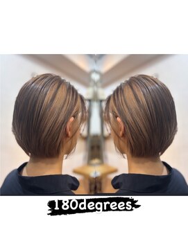 ワンエイティーディグリース 中目黒(180°One Eighty Degrees.) 【海外ヘア/ハイライト/ブリーチ/髪質改善／髪質改善カラー】