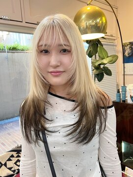 アンドソー 池袋(&so.) デザインカラー/ブロンドベージュ/ルーツカラー/池袋