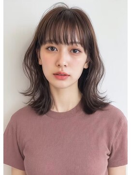 ミシェリー(misherry) #ミディアムレイヤーカット#ぱっつん前髪#2wayボブルフ#池袋