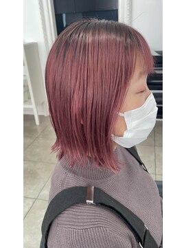 ビビグランジュテ(BiBi) ブリーチベース ピンクカラー