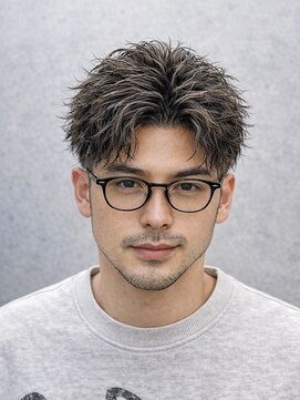 メンズ ラピス(Men's Lapis) 縦落ちツイスパ