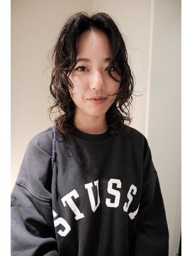 ノラギンザユー(NORA GINZA/U) レイヤーパーマレイヤーカット顔周りレイヤーくせ毛パーマ