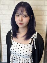 ルノン フィージュ(LUNON fieju)&nbsp;黒髪クラゲヘアーオリーブグレー小顔ココアベージュ