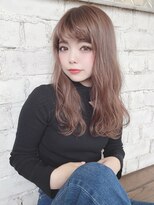 ミルクティーカラー/グレージュカラー/透け感/抜け感/era加藤