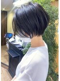 前下がりひし形美シルエットショートボブ【中村】