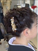 成人式ヘアセットと着付け