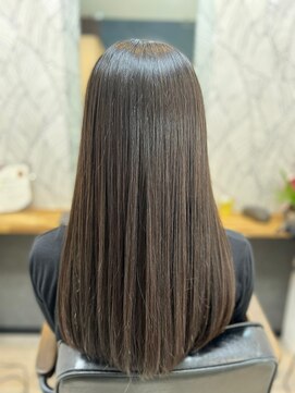 ヘアーカルチャー 小倉台店 HAIR CULTURE ロングストレートブラウンベージュさらさらロング
