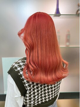 フェアレディ 烏山店(FAIRLADY) ピンクグラデーションカラー ウェーブ巻きツヤ感セミロング