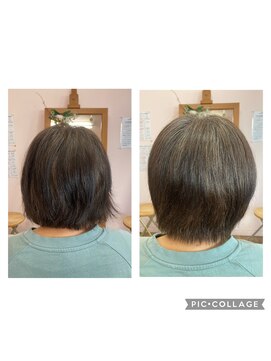 アミー ショートボブをめざして